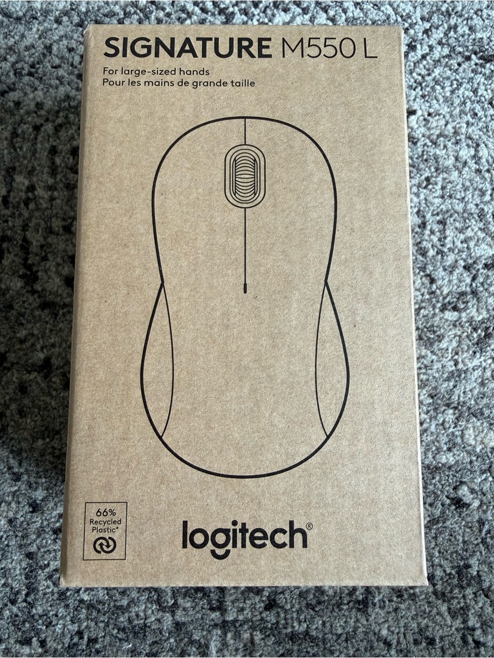 NWT Logitech Signature M550 L wireless mouse for large hands (model 910-007238)